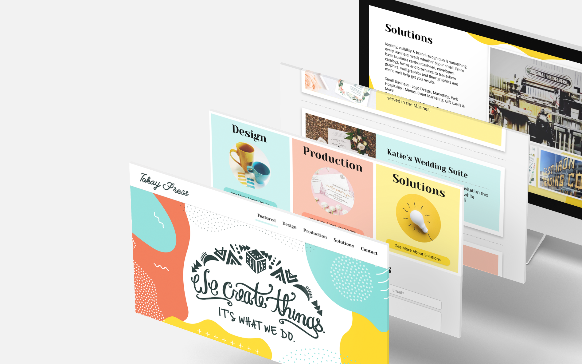 A few pages from our new Website Redesign